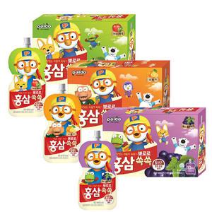 팔도 뽀로로 홍삼쏙쏙 100mlx40개/사과/오렌지/포도블루베리/아기홍삼 무료택배