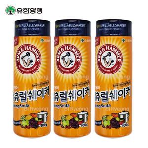 무료배송 유한양행 암앤해머 내츄럴 쉐이커 베이킹소다 400g X 3개/23년 리뉴얼