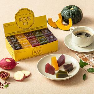 [화과방] 큐빅양갱 40gx30개입 (+쇼핑백) / 어르신 간식 전통과자 옛날과자 양갱 요양원 개별포장 골프장 선물