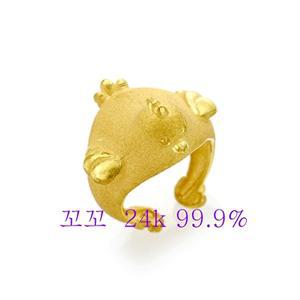 [피주얼리]꼬꼬 모양 순금 반지 1.875g 순금 24k 99.9 돌 백일 반지 돌반지 기념 선물용 30종 r
