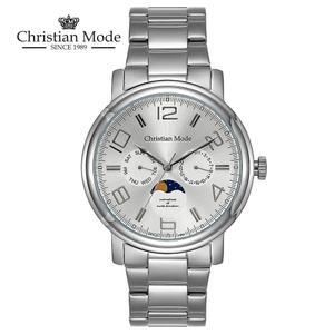 크리스챤모드(Christian Mode) 남성 문페이즈 메탈시계 CM420WS M