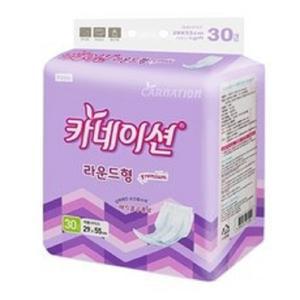 카네이션 라운드 프리미엄 속기저귀 30개 4팩