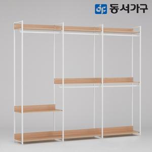 몬티아 철제 시스템 셀프 드레스룸 2400 5단행거 DF643459