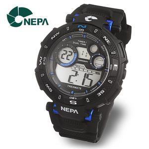 [네파] NEPA 랩타임 스탑워치 방수전자 스포츠 군인시계 N316-BLUE