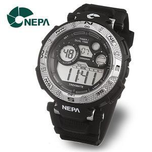 [네파] NEPA 랩타임 스탑워치 방수전자 스포츠 군인시계 N316-SILVER