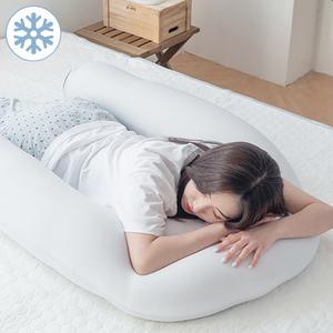 U자형 바디필로우 롱쿠션 롱베개 여름용 시원한 죽부인 숙면 경추 뚱뚱 바디필로우 커버