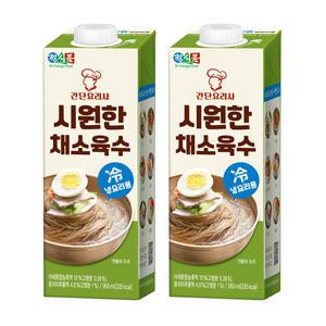 정식품 간단요리사 시원한 채소육수 950ml 4팩