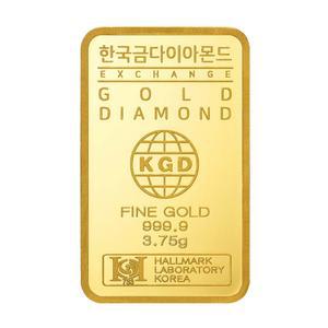 [한국금다이아몬드] 순금 골드바 24K 3.75g 999.9 금시세
