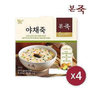 [NS홈쇼핑][본죽] 야채죽 271.5g 4팩[31010000]