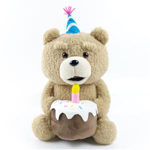 19곰 테드 케익 꼬깔 모자 애착 곰 인형 시팅 30cm