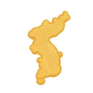 [한국금다이아몬드] 순금 골드바 한국 한반도 지도 24K 3.75g 999.9 시세