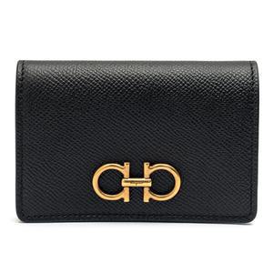 라프리마 [FERRAGAMO] 페라가모 간치니 카드지갑 22-0371 NERO 755317