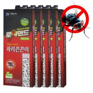 [유토피아]로치엔드 강력 해충 파리끈끈이 5매팩 5개 해 플라이 파리캐쳐 초파리 파리지옥