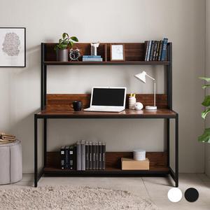 [코세드] 켈트 선반 책상 1250L [블랙/화이트]