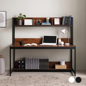 [코세드] 켈트 선반 책상 1550L [블랙/화이트]