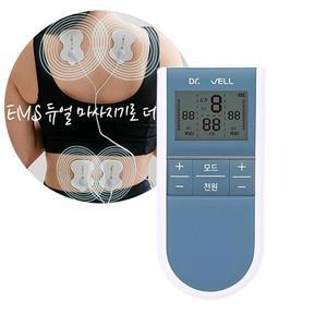 닥터웰 EMS 듀얼 저주파 마사지기 안마기 휴대용 부착형 자극기 (리필패드4개증정)