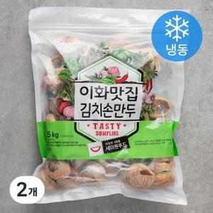 세미원 이화맛집 김치손만두 (냉동) 1.5kg, 2개 one option