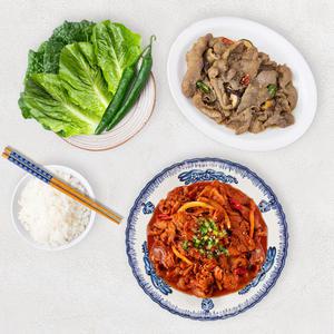 꿀맛나는세상 한돈 양념육 1kg (간장불고기 500g + 제육볶음 500g) (냉장) 돼지고기 뒷다리