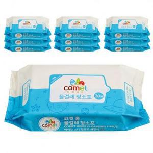 코멧 홈 물걸레 청소포 대형 리필 30매 10팩
