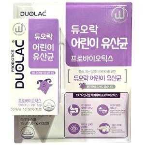 듀오락 키즈 유산균 750mg X 100정 프로바이오틱스