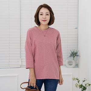 [마담4060]엄마옷 마담4060 노멀7부라운드티셔츠40대50대-YTE2403031-중년여성의류 50대여성의류