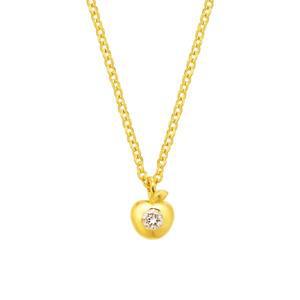 [ 멜로라] O컬렉션 24K 다이아 사과 목걸이 3.75g