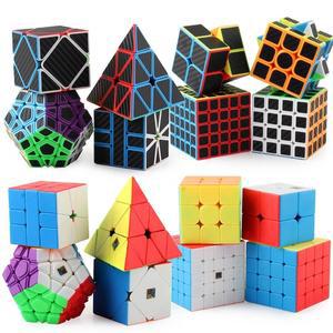 루빅스 큐브 MoYu 매직 선물 상자 SQ-1 스피드 퍼즐 게임 카본 스티커 마카롱 스티커리스 Cu 2x2 3x3 4x4 5