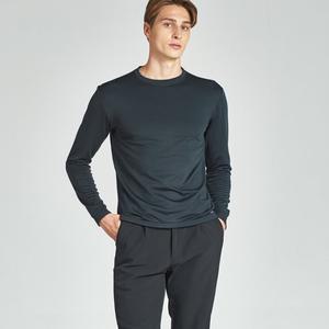 파라고나 피치 기모 스판 베이직 라운드넥 티셔츠