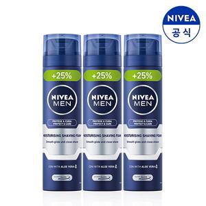 [하프클럽/] 맨 프로텍트 앤 케어 쉐이빙 폼 250ml X 3개