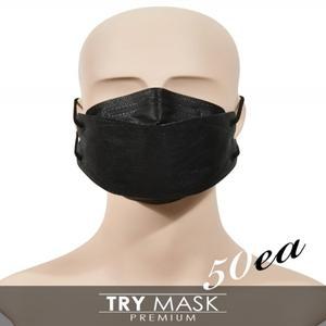 황사 방역 블랙-50매입 화이트 (트라이)SBW 마스크
