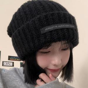 왕골지 스트릿 캐쥬얼 겨울여행 숏비니 니트모자