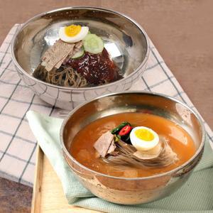 [냉면家]매콤 시원한 메밀 물냉면 5인+비빔냉면5인 (사리+열무육수+비빔장)