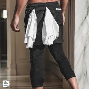 남자 트레이닝 일체형 타이즈 짐웨어 반바지