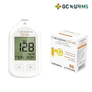 [기타]GC 녹십자 MS ONE 원 혈당 측정 검사지 50매+기계+침100+솜100