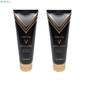 끌레드벨 골드 리프팅팩 원킬 브이 마스크 실 리프팅 블랙 70ml 2개