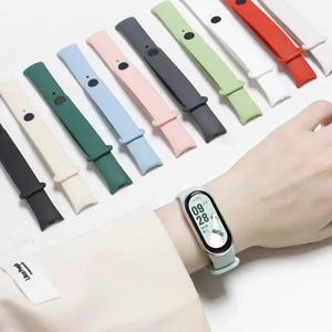 호환품 샤오미 Mi band 9-8-NFC 교환용 전용 2PCS 스포츠 스트랩 실리콘 스트랩 방수 워치 밴드 smart 9 Ac