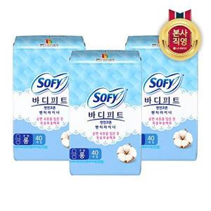 [LG생활건강]쏘피 천연코튼라이너 롱무향 40P x 3개