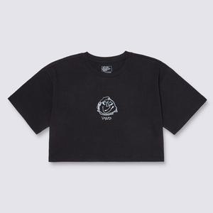 [반스](센텀시티점)VANS 반스 그리닝 페이스 릴렉스 크롭 반소매 티셔츠 VN000MC5BLK1