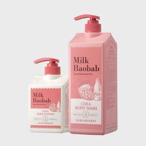 밀크바오밥 세라 바디워시 1200ml+바디로션 600ml 플로라부케 x2SET_code5514