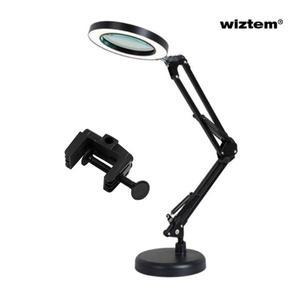 [기타]위즈템 링라이트 LED 스탠드 돋보기 + abs 클립 (WE789C7)