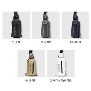 미니 포켓 슬링백 생활방수 세로지퍼 영문 포인트 일상생활에서 사용하기 적합하고 편리한 가방
