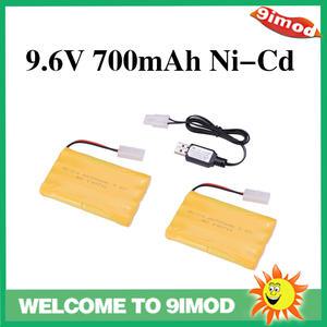 9.6V 700mah 니켈-카드뮴 배터리 팩 KET-2P 플러그  충전 케이블