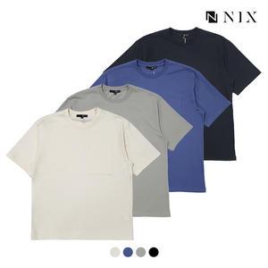 [NIX]유니)가슴 포켓 세미오버핏 티셔츠(FNQMCTR702P)