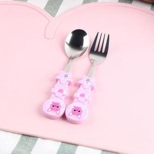 핑크퐁 큐티 스푼포크세트