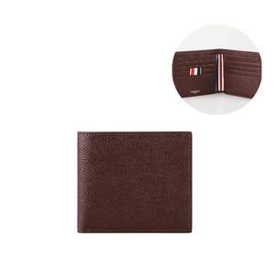 25SS 톰브라운 MAW023L 03542 615 삼선 탭 페블 그레인 반지갑 버건디
