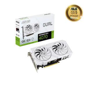 ASUS DUAL 지포스 RTX 4070 O12G EVO OC D6X 12GB White 인텍앤컴퍼니
