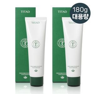 대용량 티타드 프레시 브레스 플러스 치약 180g 2개 구취제거 개운한