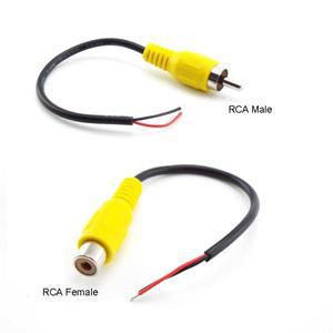 RCA 암 수 오디오 케이블, 15cm 익스텐션 코드, AV 싱글 헤드 비디오 스테레오 커넥터 와이어, 자동차 카메