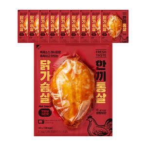 [장보기]한끼통살 통살 닭가슴살 핫양념치킨맛 1000g(100g, 10입), 1개