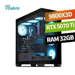 [기타]피씨스토어 AMD 베스트 게이밍PC 라이젠5 9800X3D RTX5070 Ti (32GB, M.2 500GB)